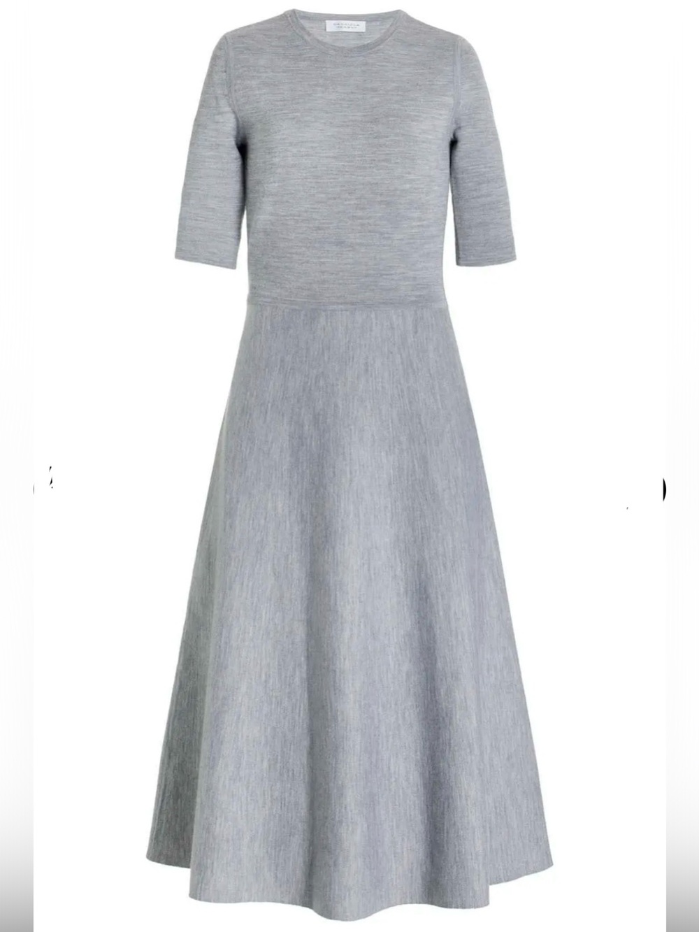 Gabriela Hearst Classic Gray Knit Midi Dress - Elegant Everyday Style